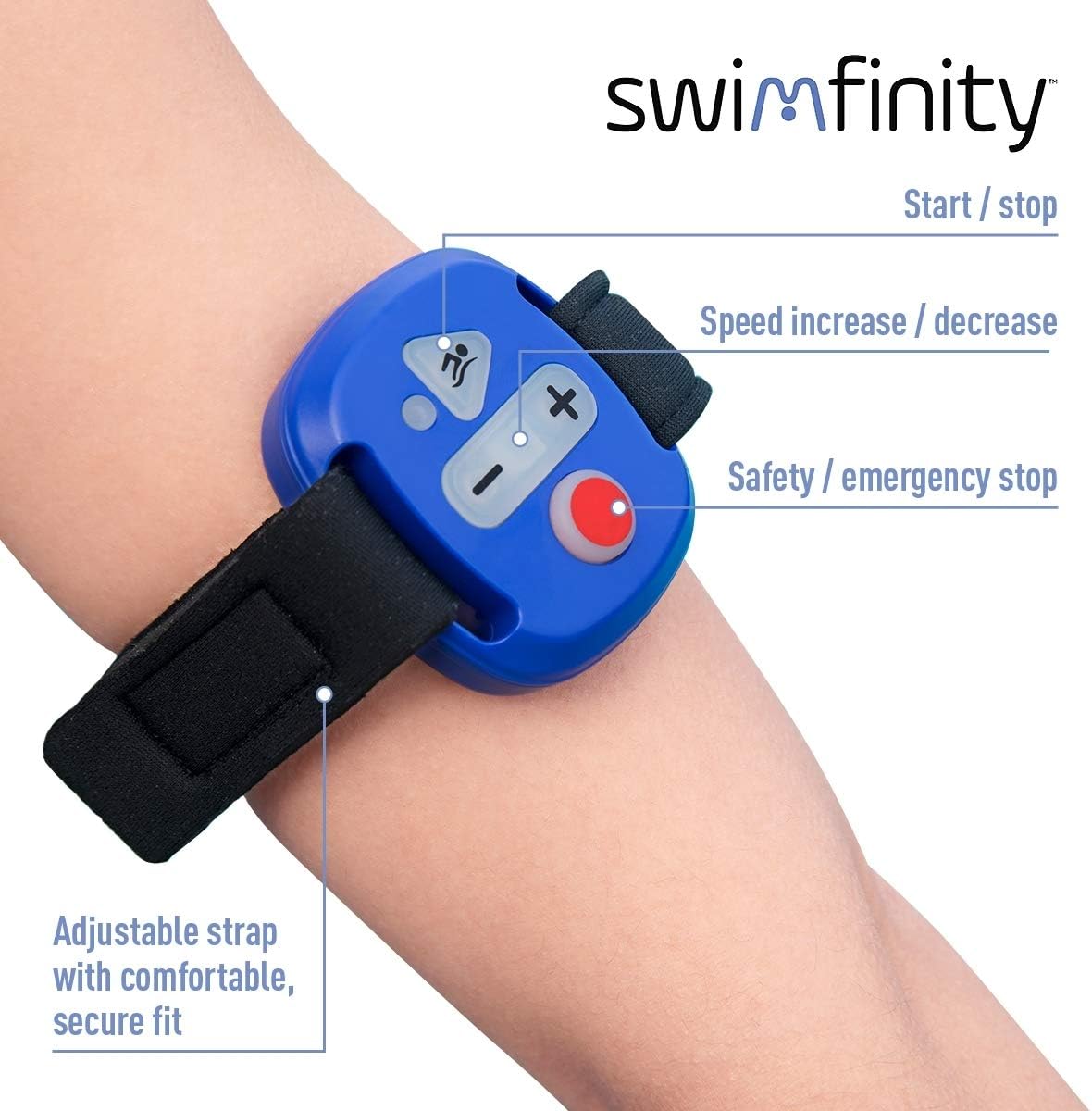 Bestway Swim Fitness System – Adjustable Swim-In-Place Pool Trainer with LED Display, Remote Control & Night Light, Adults 18+