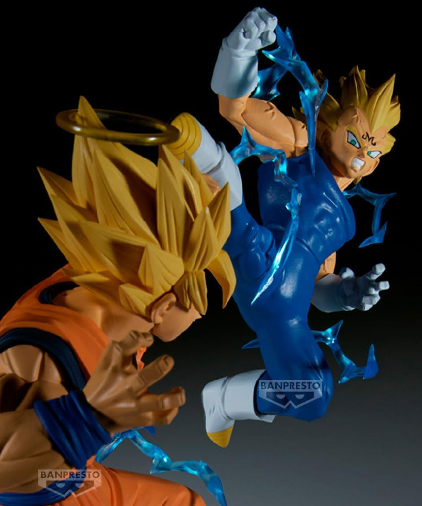 Banpresto Majin Vegeta (Vs Goku Super Saiyan 2) Dragon Ball Z Match Makers 15 cm BP29755P Multicolour Collectible Figure Ideal for Anime Fans