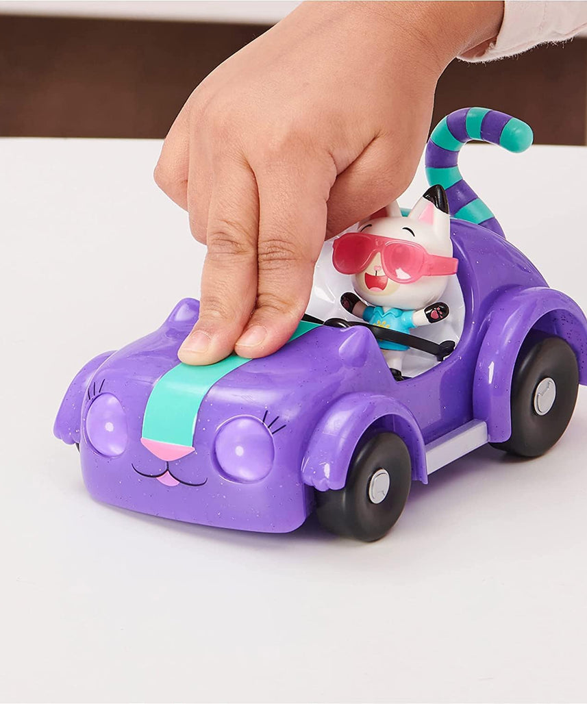 Gabby’s Dollhouse Carlita and Pandy Paws Picnic Set, Interactive Vehicle with Blinking Eyes and Moving Tail, Includes Exclusive Pandy Paws Figure, Picnic Accessories, Surprise Box, Toys for Kids Ages 3+