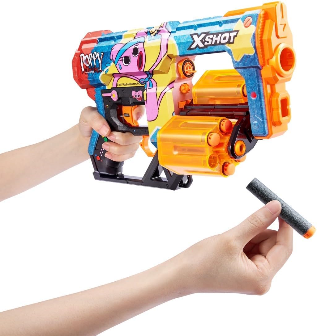 XShot Skins Dread Poppy Playtime S1 Kissy, Air Pocket Dart Technology, Toy Foam Dart Blaster for Kids, Teens, Adults,Boys & Girls, Outdoor Action Gun Games,Gift for Kids Ages 8+