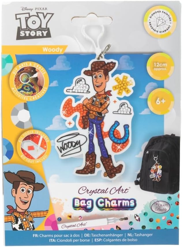 Woody, Crystal Art Bag Charm