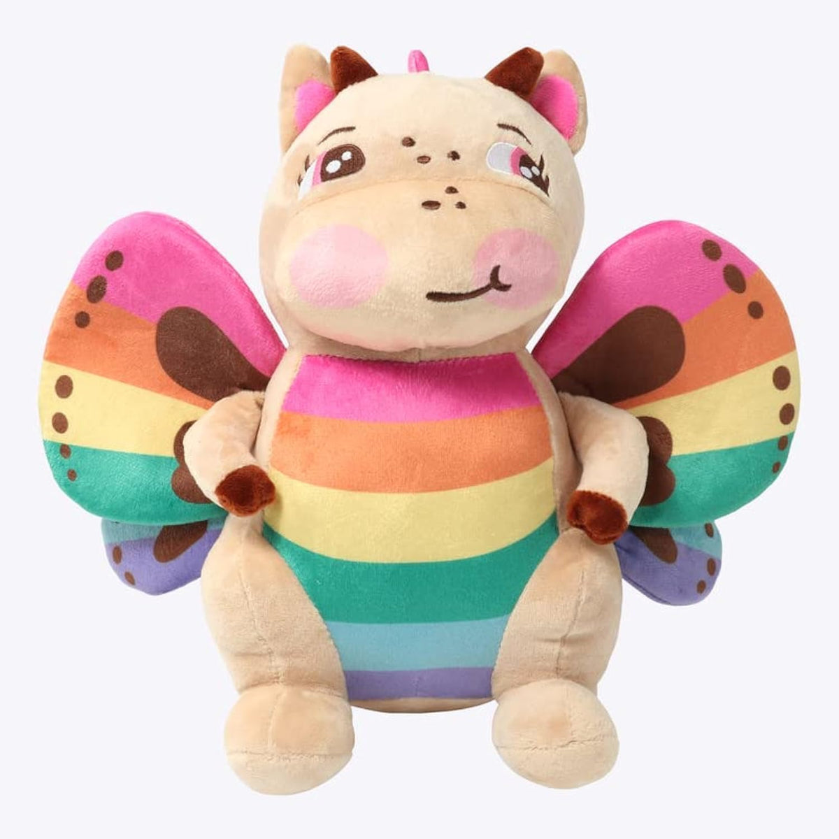 Official Moriah Elizabeth Rosie the Bashful Dragon Plushie, Pink Stuffed Dragon Toy with Soft Cotton Exterior and Polyester Filling, 20.3 cm Collectible Plush, Ages 3+