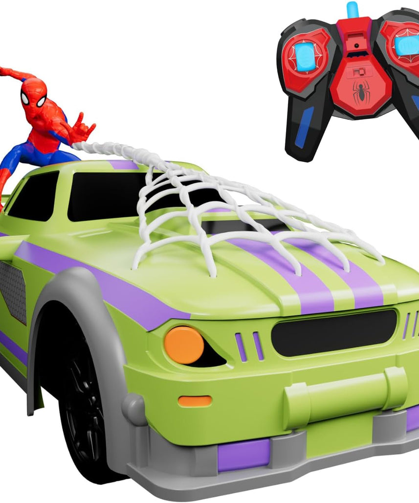 Marvel Spider-Man Swing & Sway Stormer RC - 2.4 GHz Full Function Remote Control Car for Kids - Official Disney Marvel Avengers Toy Vehicle - Ages 3+