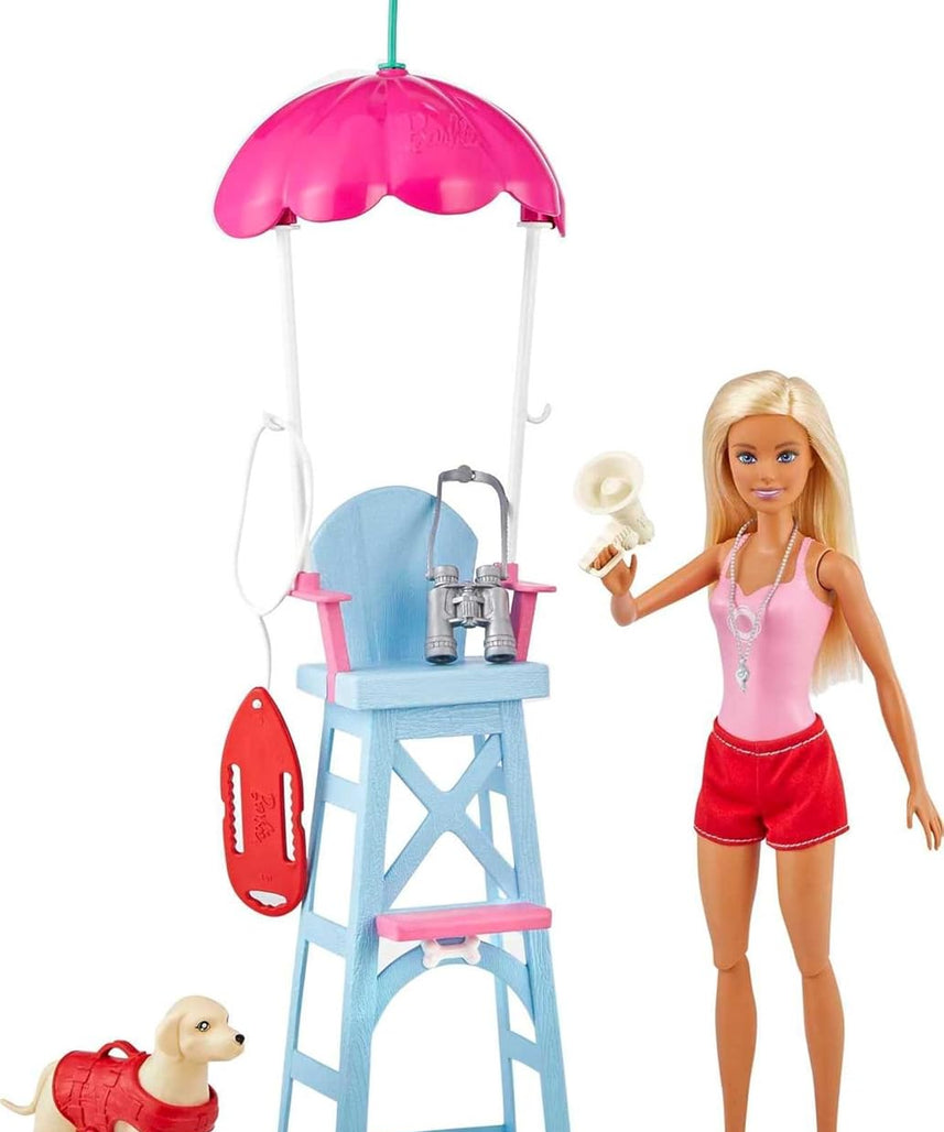 Barbie LIFEGUARD DOLL AND PLAYSET, Multicolor
