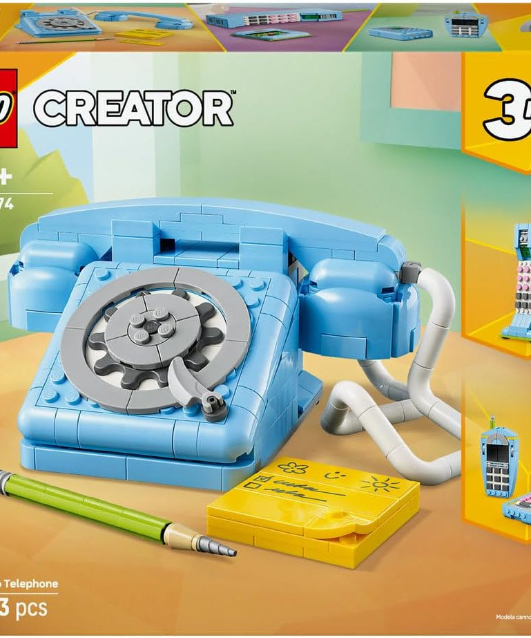 LEGO Creator 31174 Retro Telephone 3-in-1 Building Kit for Ages 8+