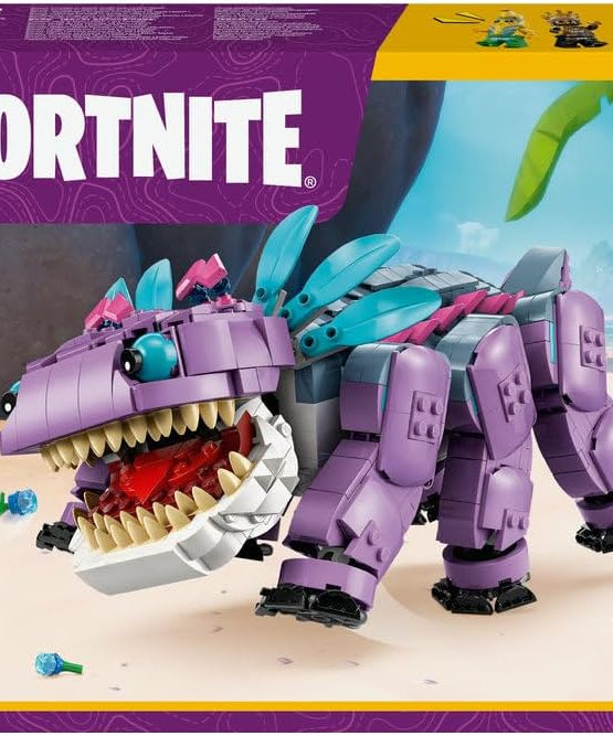 LEGO Fortnite Klombo Toy - Play & Display Dino Figure with Oro and Island Peely Minifigures - Gift for 10+ Year Old Boys, Girls & Gaming Fans - 77077