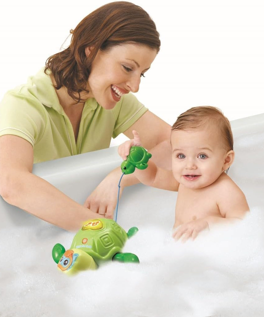 VTech Wind & Go Turtle – Interactive Bath Toy with Music, Melodies, and Educational Phrases for Toddlers 12–36 Months