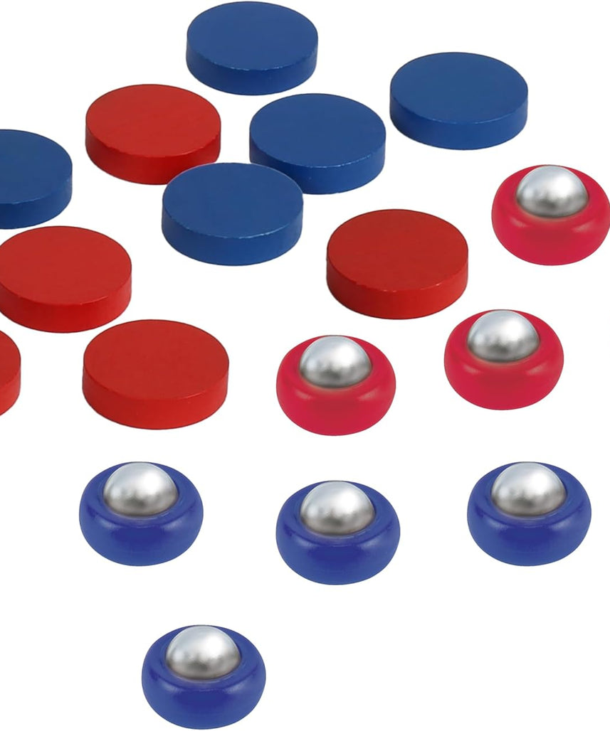 Ambassador 2 in 1 Sling Hockey and Rebound Shuffleboard Game for Kids 6+ Years, 2 Player Tabletop Action Game