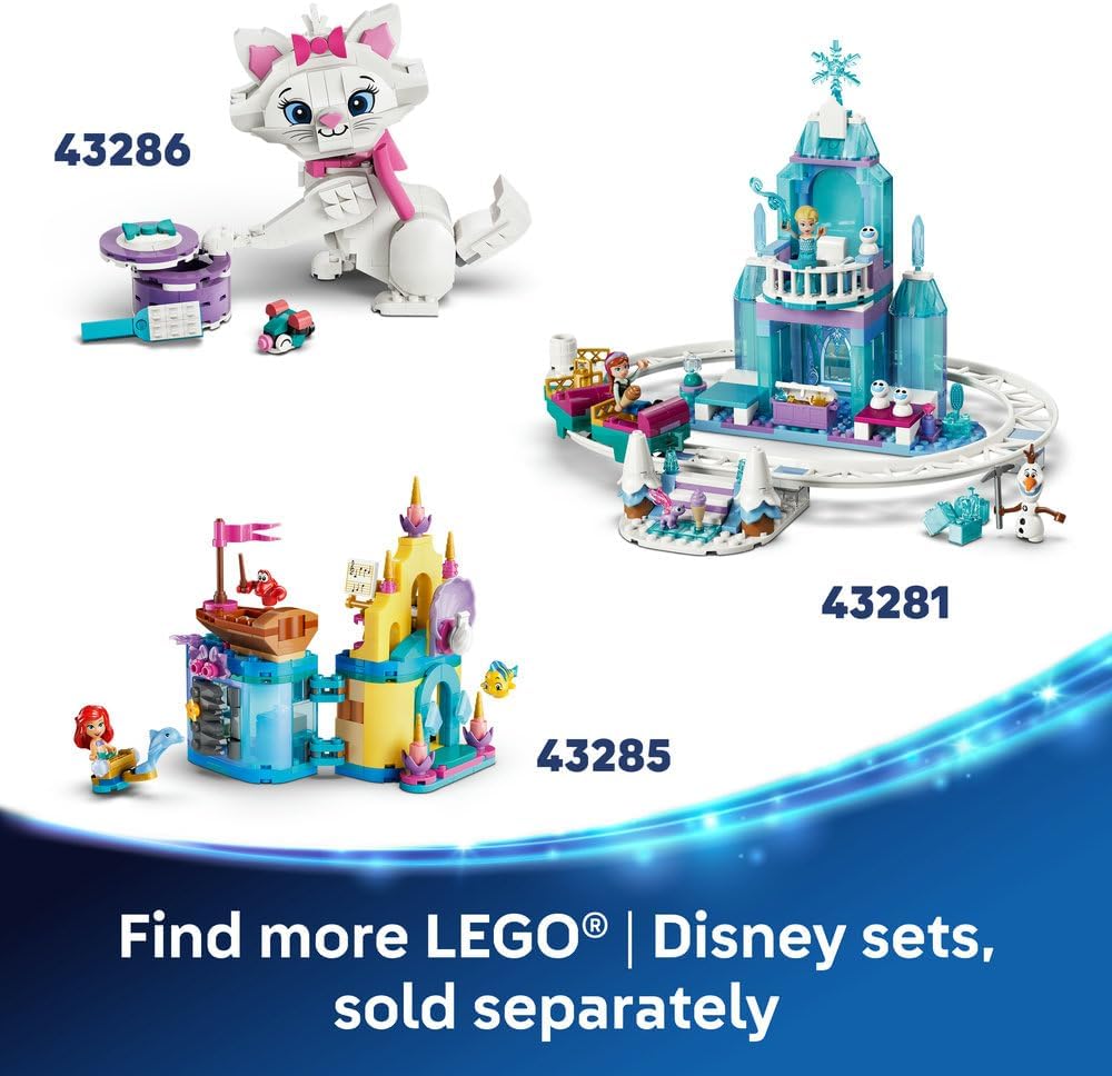 LEGO | Disney Frozen Olaf and Bruni's Picnic Fun Toy - Snowman Figure w/a Picnic Blanket & Accessories - DIY Bedroom Decor - Gift for 7+ Year Old Girls & Fans - 43287