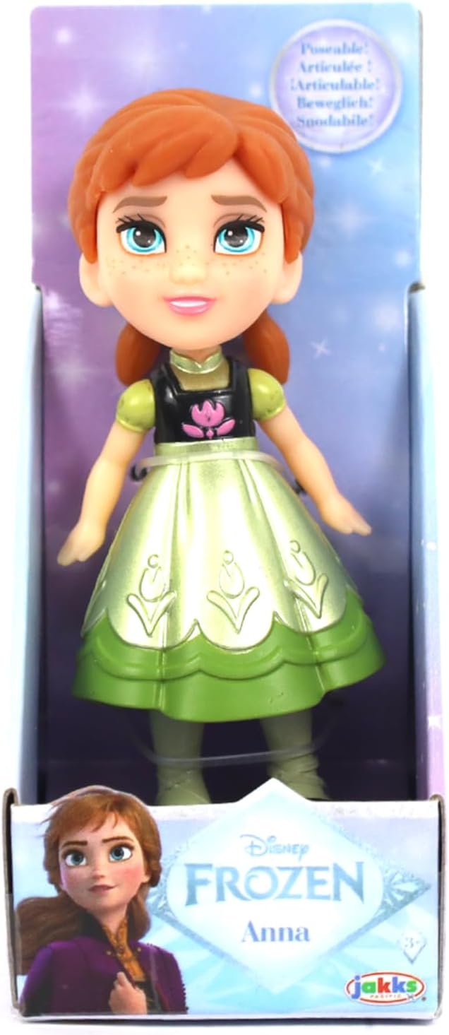 Disney Frozen Mini Toddler 3-Inch - Toddler Anna, Collectible, Figurine, 3 Years +
