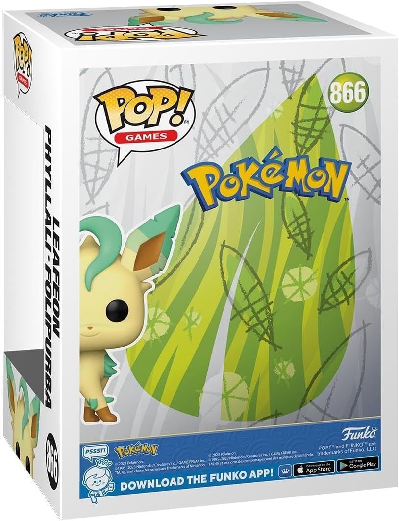 Funko Pop! Games: Pokemon - Leafeon - Collectable Vinyl Figure - Gift Idea - Official Merchandise - Toys for Kids & Adults - Video Games Fans - Model Figure for Collectors and Display