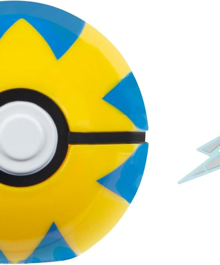 Pokemon Clip n Go - Rotom with Quickball, Action Figures, Official Detailed Figurines, Collectibles, Figure with Poke Ball, 4 Years+