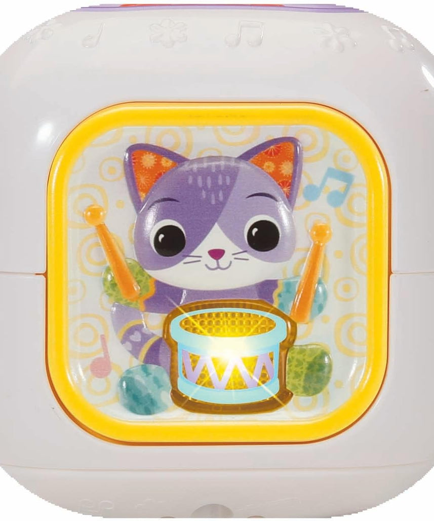 VTech Baby Sensory Sounds Musical Cube Interactive Learning Toy with Songs Textures Animals and Instruments Multicolor 3m+