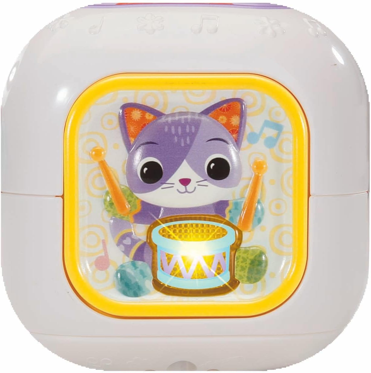 VTech Baby Sensory Sounds Musical Cube Interactive Learning Toy with Songs Textures Animals and Instruments Multicolor 3m+