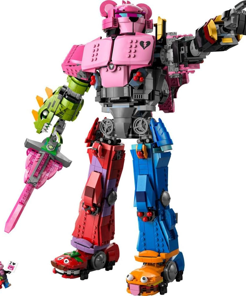 LEGO Fortnite Mecha Team Leader Figure - Display Model Kit incl. a Sword & a Minifigure - Collectible Gift for Adult Video Gaming Fans - 77078