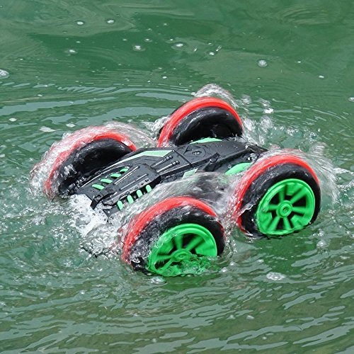 Crazon Amphibious RC Car, 2.4GHz Remote Control, Waterproof, Rechargeable Battery, 3+