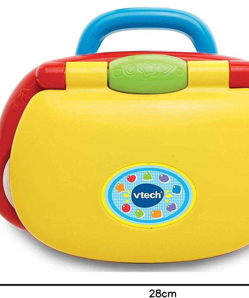 VTech Baby Laptop Colourful Learning Laptop with LCD Screen Sounds Music Animals Shapes and Roleplay for Babies 6 Months+