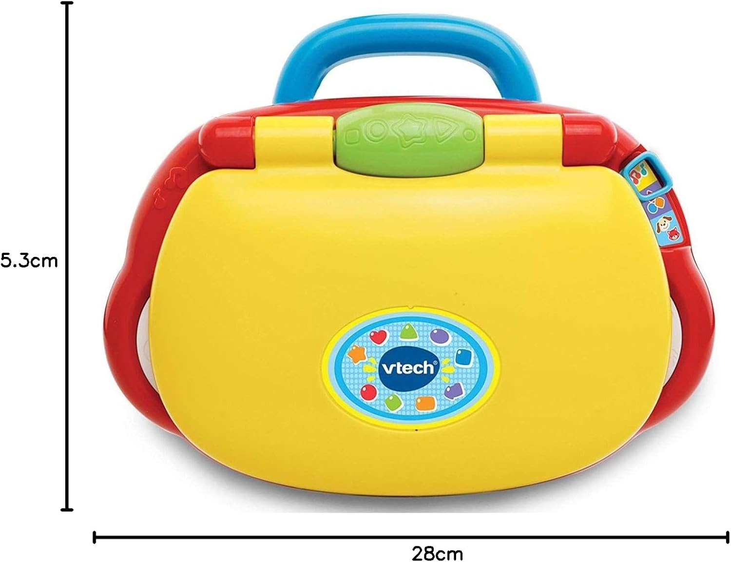VTech Baby Laptop Colourful Learning Laptop with LCD Screen Sounds Music Animals Shapes and Roleplay for Babies 6 Months+
