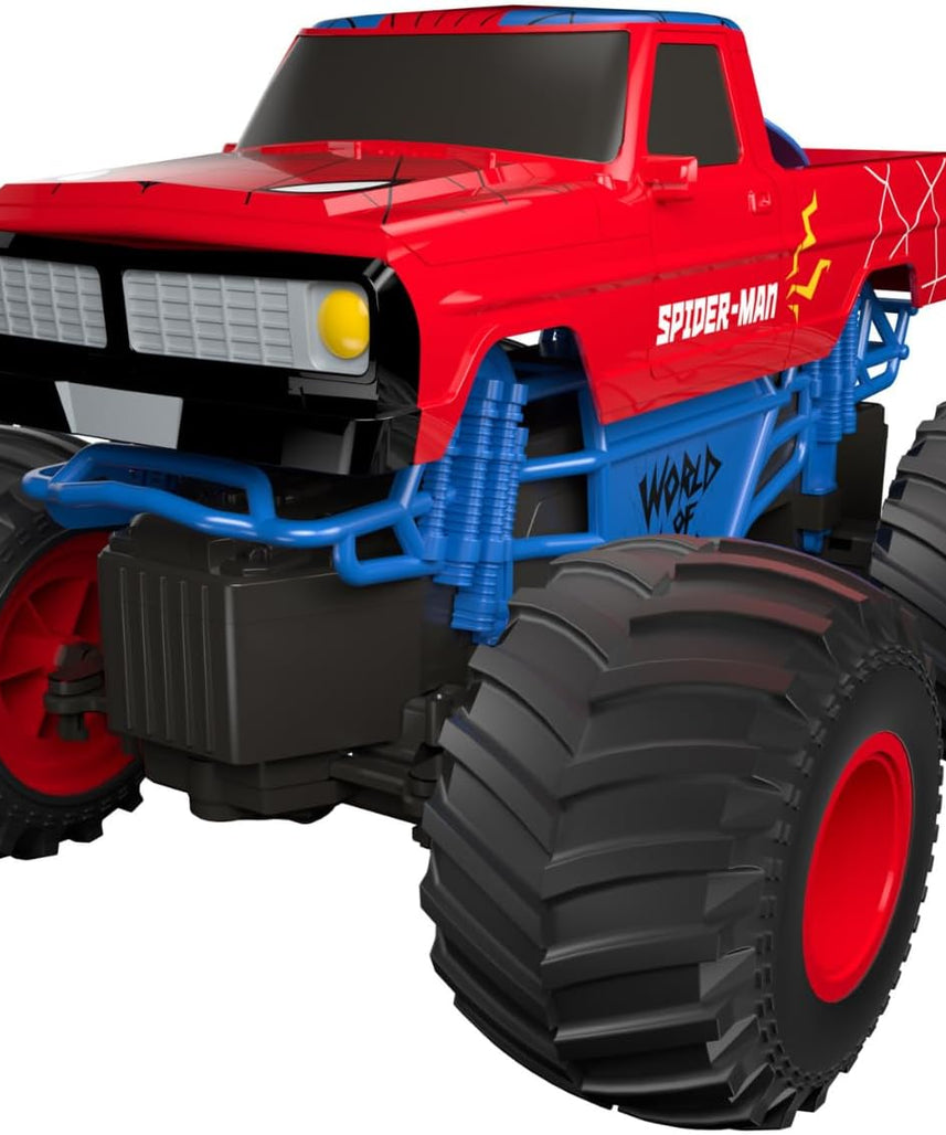 Marvel Spider-Man Rock Raider Remote Control Car, Official 2.4 GHz Full Function R/C Vehicle, Rugged Rock Crawler Toy for Kids Ages 3+