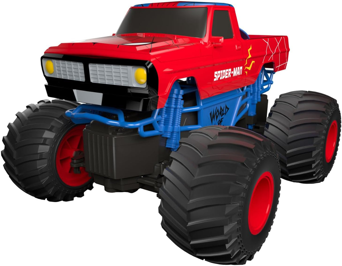 Marvel Spider-Man Rock Raider Remote Control Car, Official 2.4 GHz Full Function R/C Vehicle, Rugged Rock Crawler Toy for Kids Ages 3+