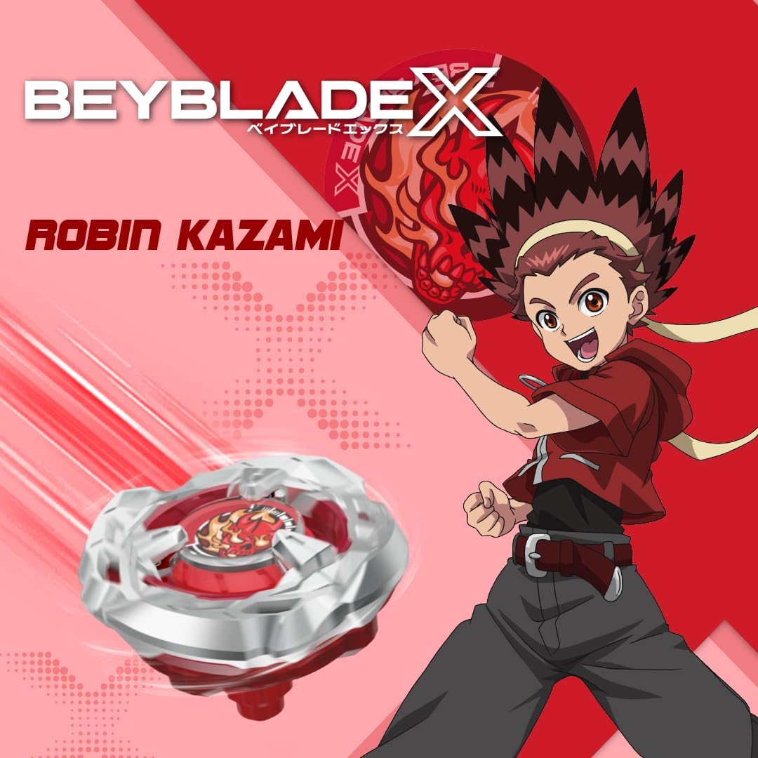 Takara Tomy Beyblade X Launcher Scythe Incendio 4-60T Starter Pack Top & Launcher, Easy Grip, Battle Top Toy, Bey Toy for 8+ Year Old Boys Girls, Authentic Die-cast Metal Parts, Powerful Attacks