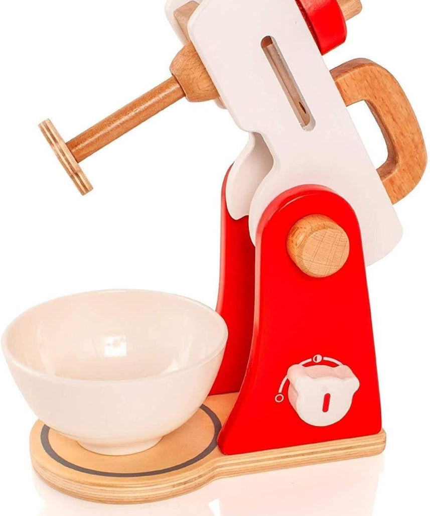 VIGA Wooden Kitchen Mixer Pretend Play Toy for Kids, Role-Play Cooking Fun, Ages 12+ Months