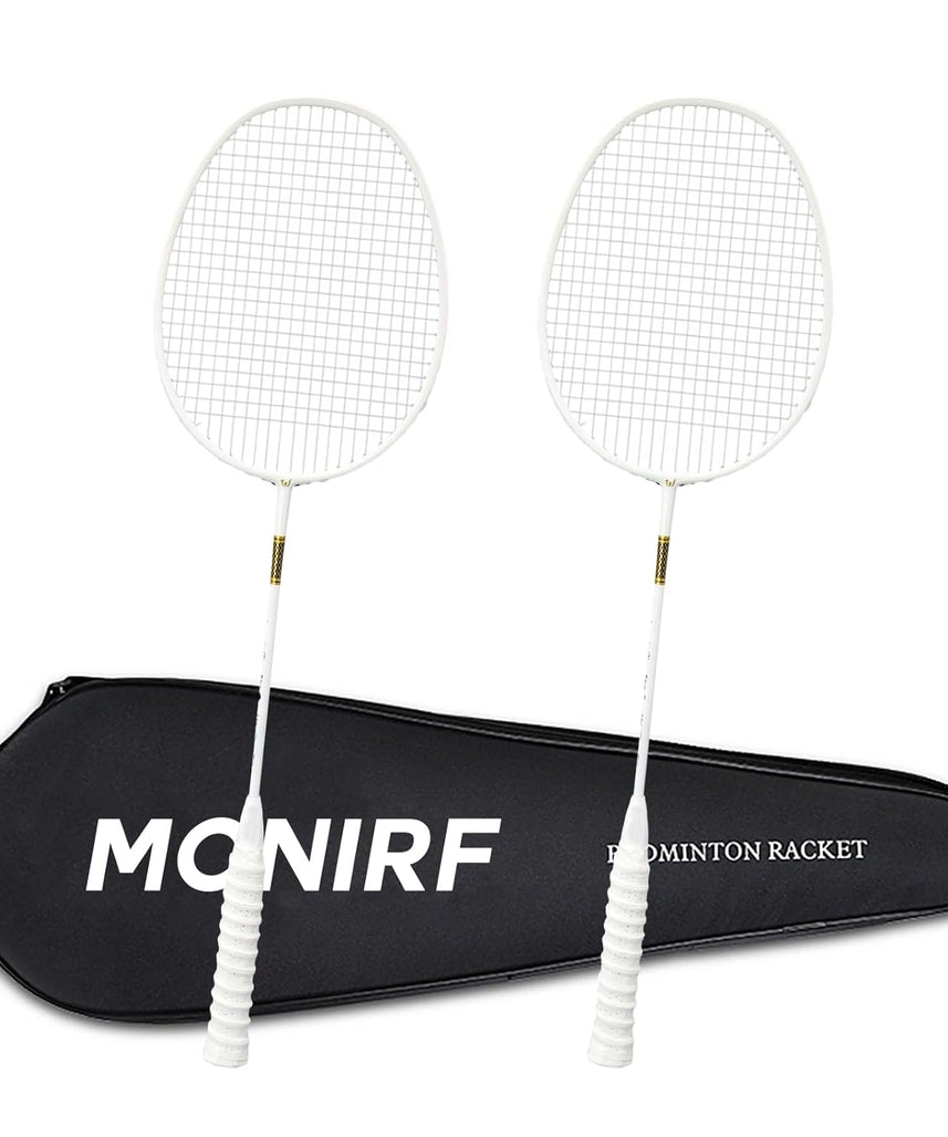 Supreme Iron Alloy Badminton Racket Combo Set 2 Pcs Rackets With 3 Pcs Shuttlecock