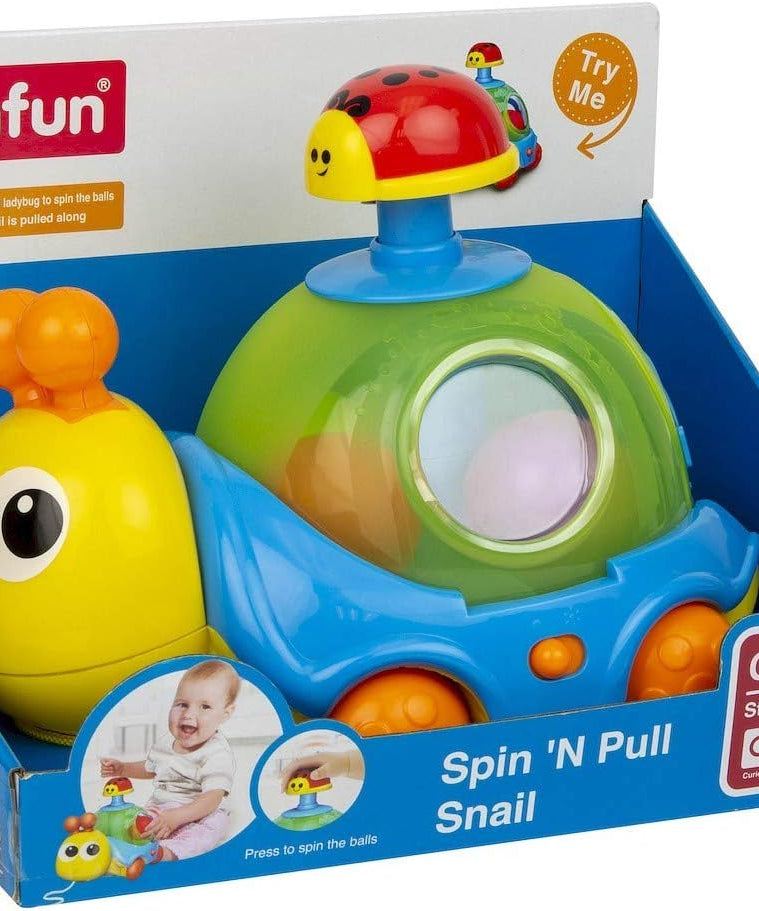 Winfun Spin 'N Pull Snail Interactive Toy