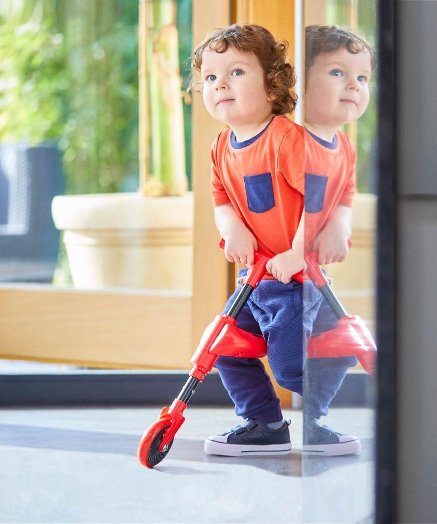 Mookie Scuttlebug Beetle Ride-On Trike with Foldable Frame and Caster Wheels, Indoor and Outdoor Push Bike for Toddlers, 1Y+ Years