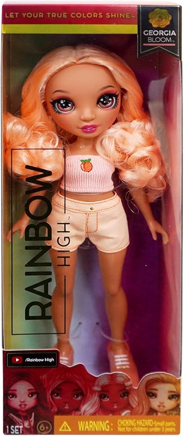 Yummiland Lip Gloss Doll, Nia Candy Fluff, Scented & Color-Changing Doll with DIY Lip Gloss Kit, Collectible Beauty Toy for Girls, Fun Fashion Playset & Gift for Kids