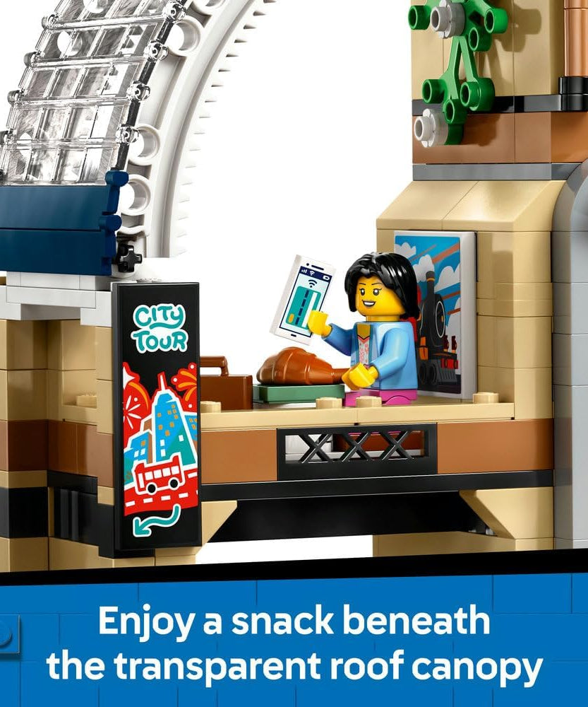 LEGO City Central Train Station Set - incl. a Maintenance Vehicle Toy, Working Lift, 2 Platforms & a Track Piece, plus 6 Minifigures - Creative Ramadan Gift for 7+ Year Old Boys & Girls - 60469