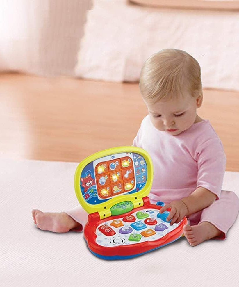 VTech Baby Laptop Colourful Learning Laptop with LCD Screen Sounds Music Animals Shapes and Roleplay for Babies 6 Months+