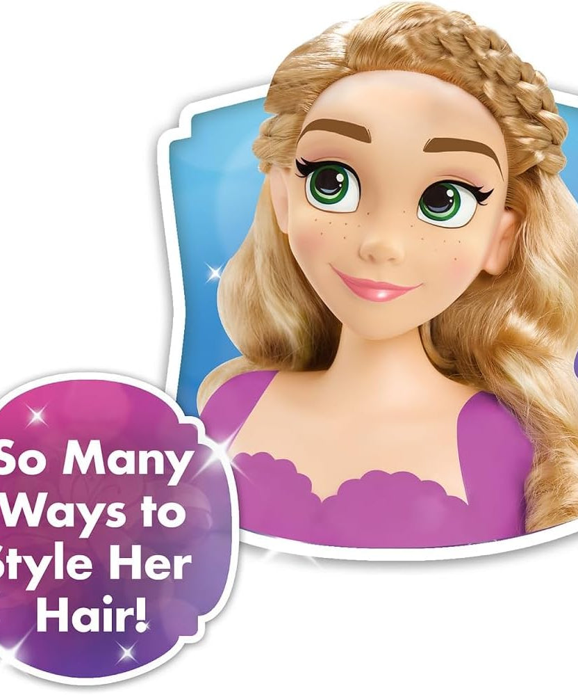 Disney Rapunzel Princess Mini Styling Head, Hair Styling Toy for Kids Ages 6-12, Creative Play and Imaginative Storytelling