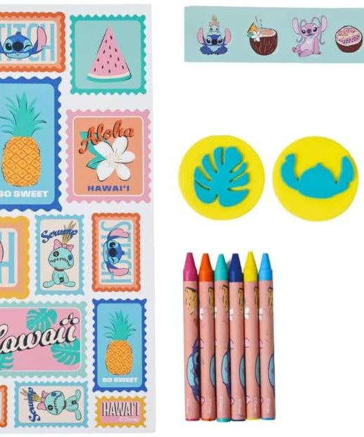 Disney Stitch My First Travel Coloring & Activity Set| Art & Craft Kit | Learning & Activity Set | Travel Fun | Age 3+