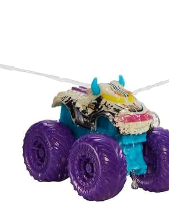 Hot Wheels Monster Trucks Color Reveal Truck, 1 Toy Truck with Surprise Reveal & Repeat Color Change in Warm & Ice Cold Water, Toy for Kids Multi