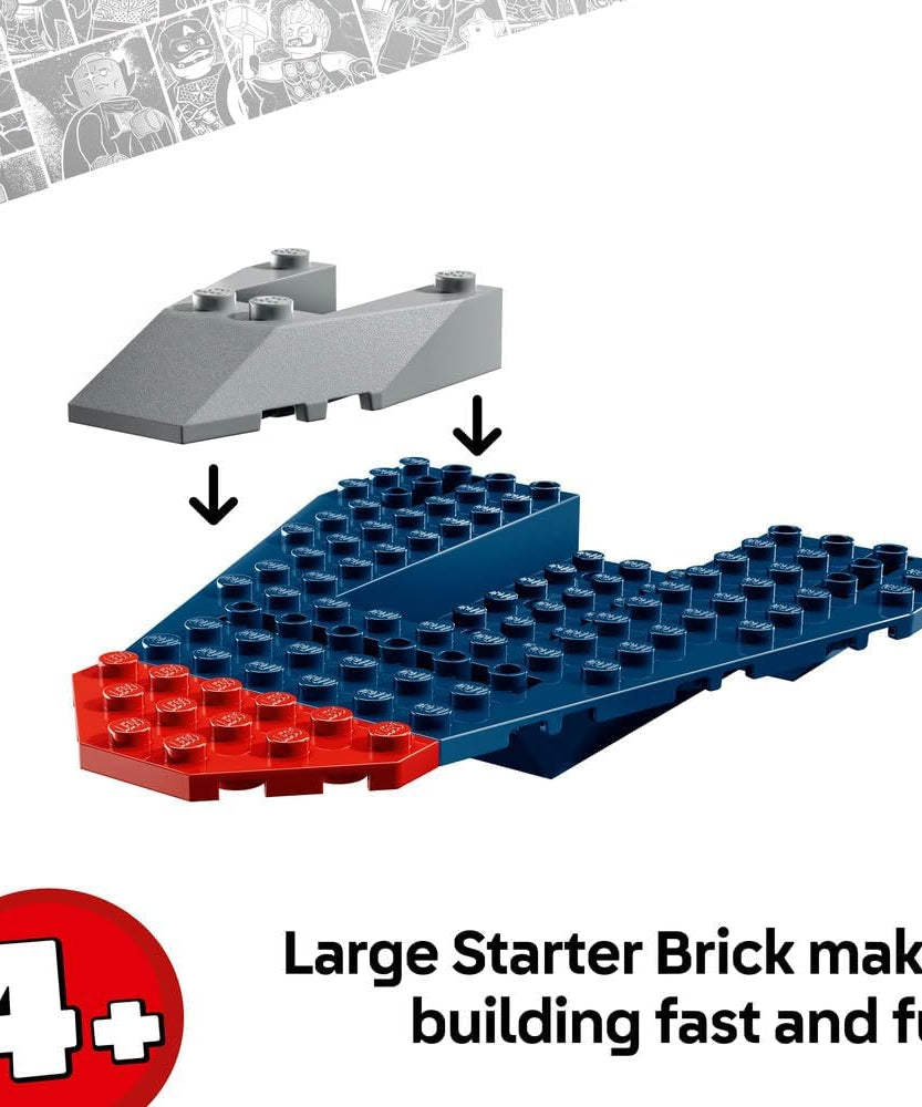 LEGO Super Heroes 76319 Captain America vs Thanos Battle Set for Kids 4+