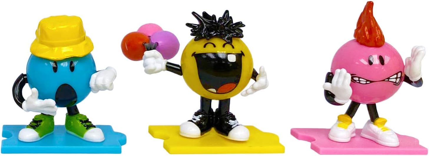Splash Toys Smileys Characters Series 1 Figurines 3-Piece Pack, Collectible Themed Surprise Figures for Kids, 3Y+ Years