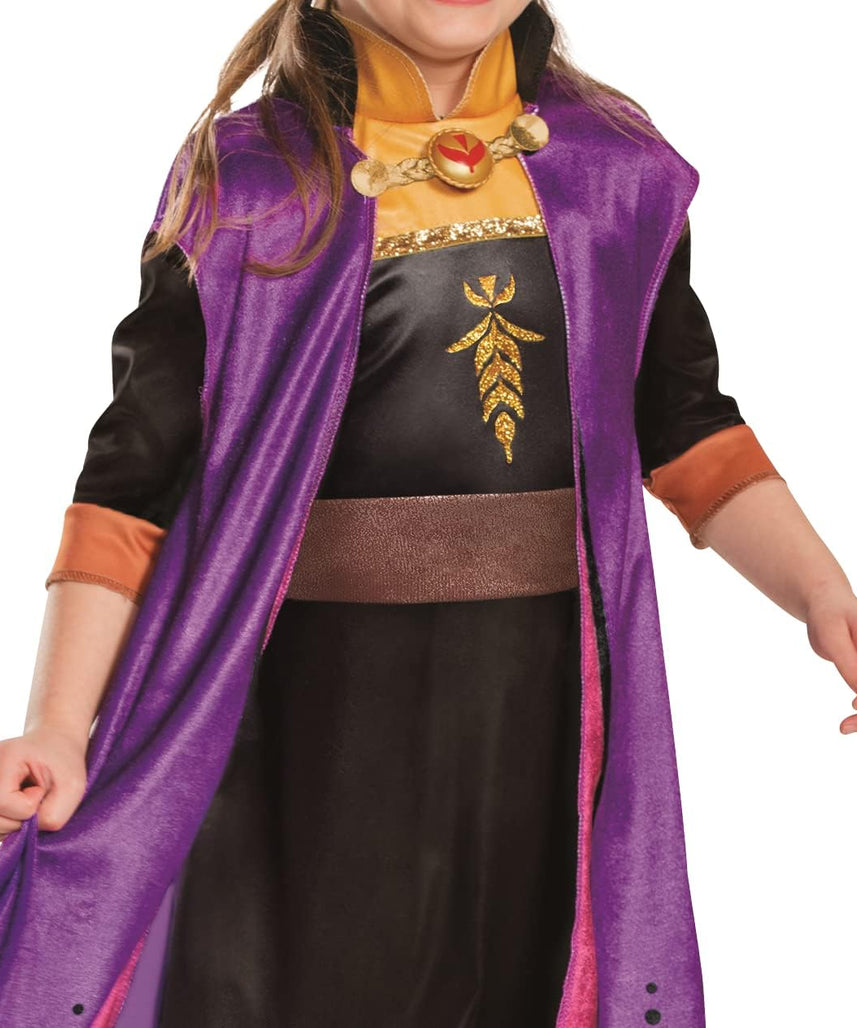 Disguise Disney Anna Frozen 2 Classic Girls' Halloween Costume Purple, 3T-4T