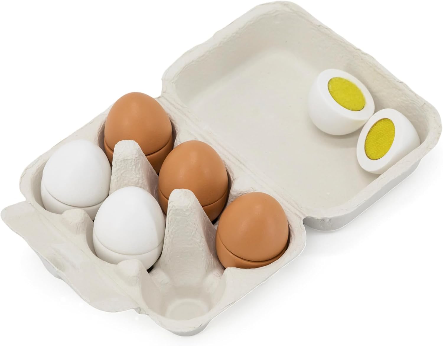 Viga 44752 Wooden Cutting Eggs Playset 6-Pieces