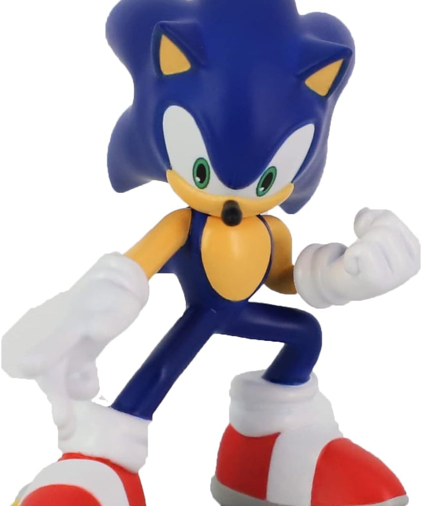 Comansi Sonic Figurines Gift Box 4-Piece Set, Miniature Figures of Sonic, Shadow, Knuckles, Tails, High-Quality Thermoplastic Plastic, Tabletop Collectible Toys, 6cm, Officially Licensed