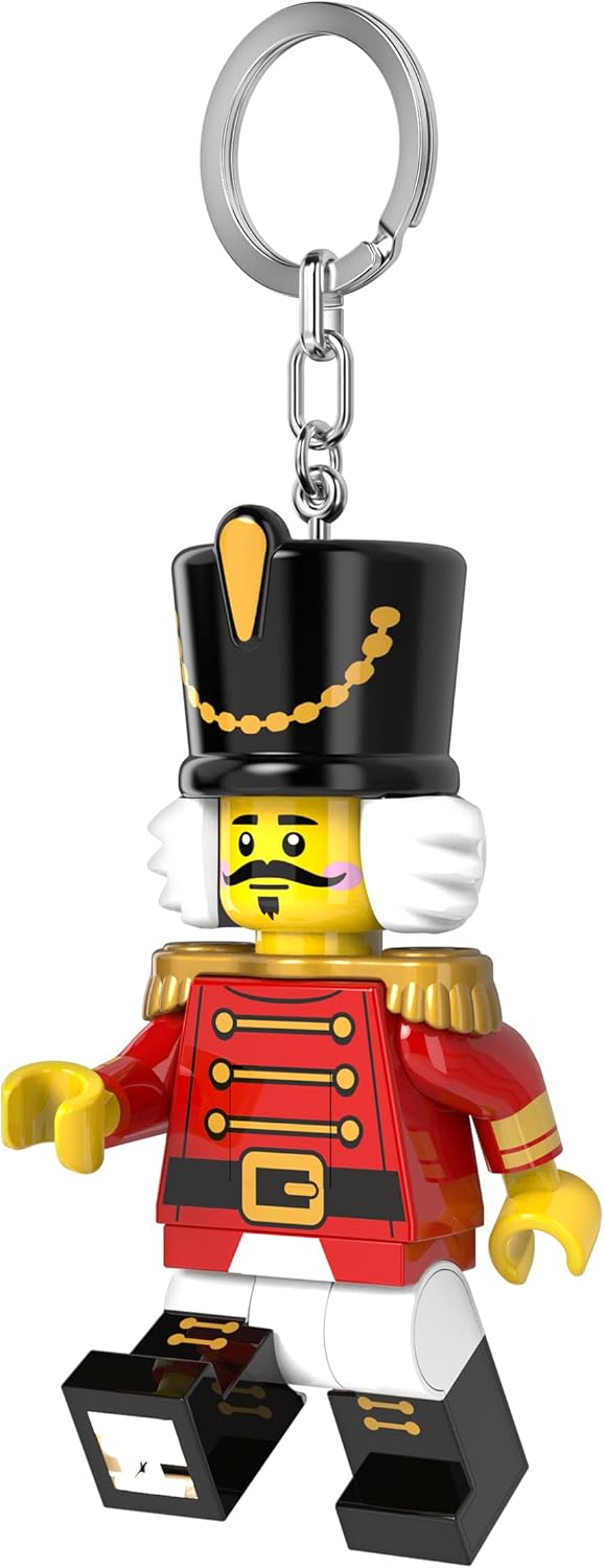 IQ Lego Minifigures Keychain Light - Nutcracker - 3 Inch Tall Figure (KE214H)