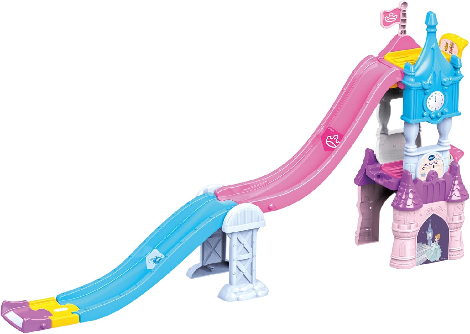 VTech, Toot-Toot Drivers, Enchanted Castle Slide, Disney Princess Playset, with Cinderella Vehicle, Lights, Songs, Phrases, Interactive, for Kids Ages 1-5+