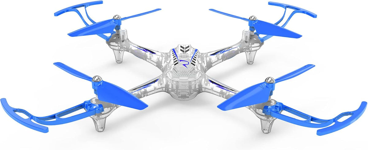 SYMA 4 Channel Auto Hover RC Stunt Drone, REVOLT R/C X15T Night Hawk, 16 Stunts, 6 Light Patterns, One-Key Takeoff & Landing, Altitude Hold, Blue/Orange, Ages 8+