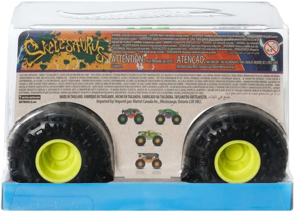 Hot Wheels Monster Trucks Oversized 1:24 Scale – Die-Cast Monster Truck with Giant Wheels & Extreme Designs – Ages 3+