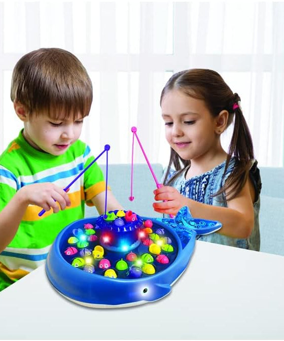 Merchant Ambassador Magical Whale Fishing Game ! Light and Music ! Kids Action Game ! Age 3 & Above! Girls and Boys