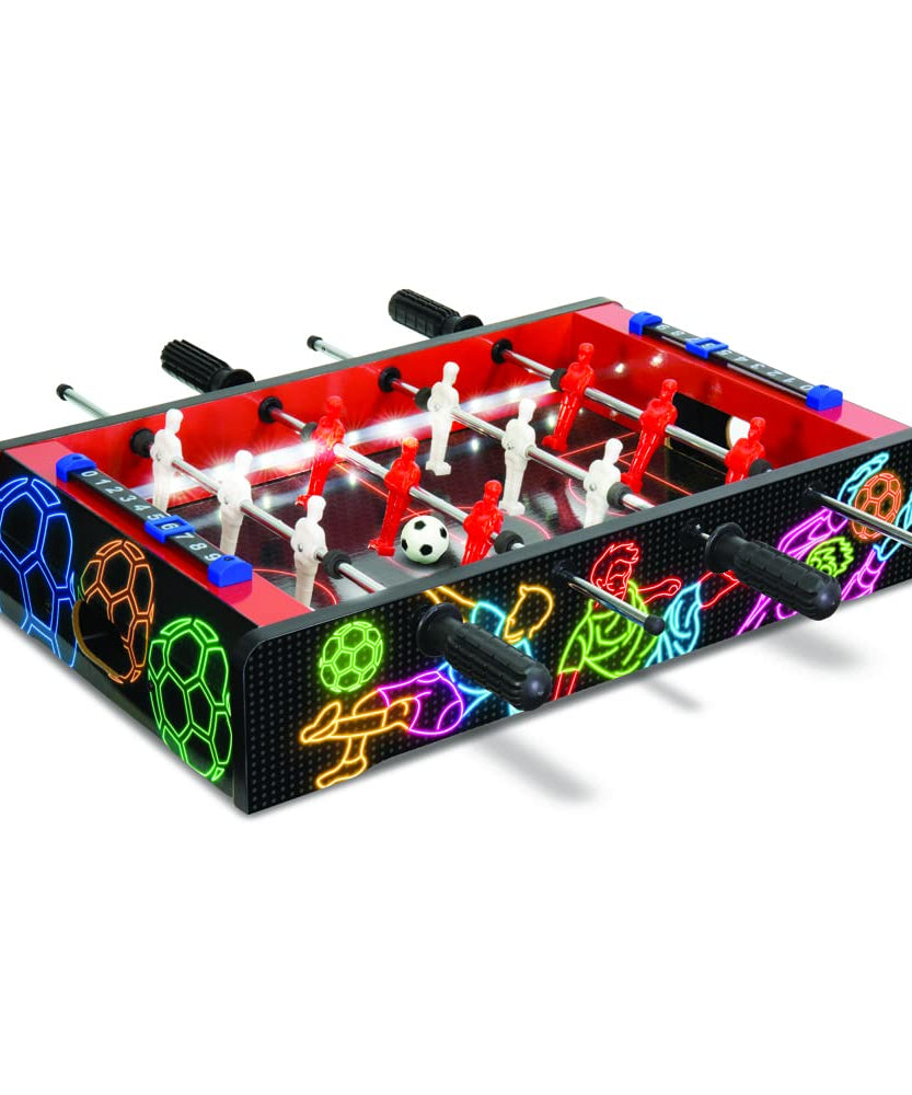 Ambassador Merchant Electronic Arcade Football/Foosball, Black, Wood Material, 3D Players, Smooth Fast Action Surface, Grip Feet, Kids 6-12 Years+  Research the best football tables Spend a few minutes for better results