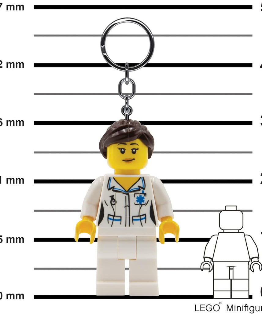 Lego IQ Minifigures Keychain Light Medical Profes_Nurse 2