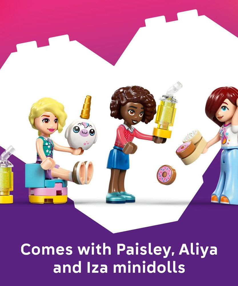 LEGO Friends Unicorn Dream Café - Toy Cake Shop w/ 3 Mini Dolls, Cash Register & Play Food Accessories incl. Cupcakes - Birthday Gift for 6+ Year Old Girls - 42684
