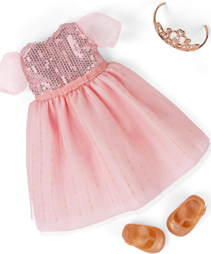 Our Generation Doll w/Princess Dress, Doll with Pink Gown & Tiara Estrella | Premium Quality Toy for Kids