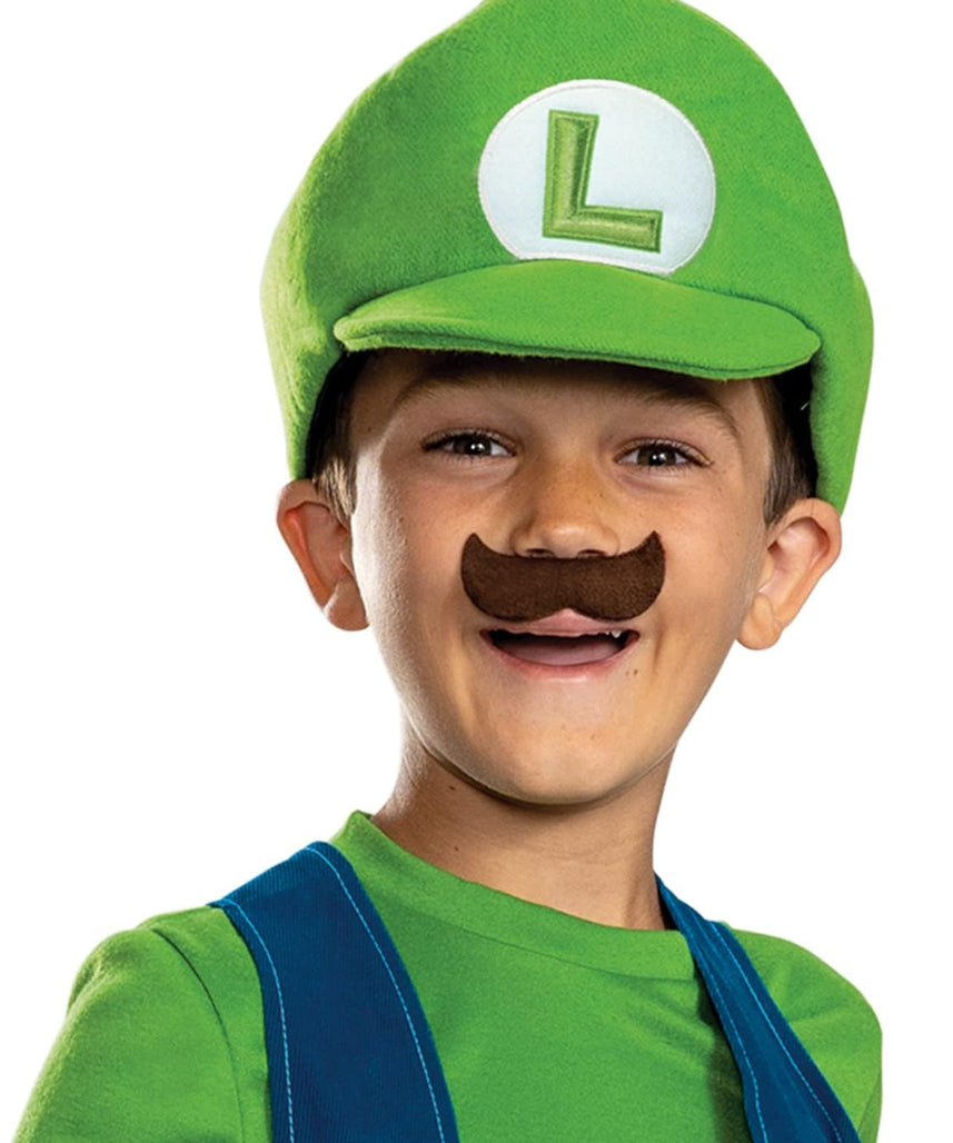 Disguise Luigi Costume for Kids, Official Super Mario Bros Costume and Accessories for Children, Size (4-6)
